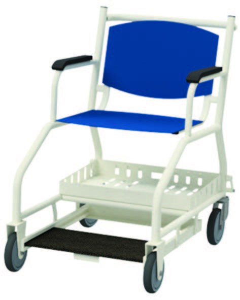 Patient transport wheelchair