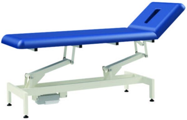 Height-adjustable examination table